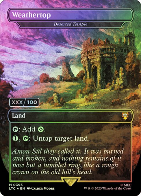 {T}: Add {C}.
{1}, {T}: Untap target land.