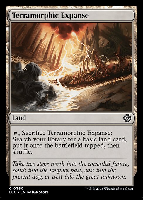 {T}, Sacrifice this land: Search your library for a basic land card, put it onto the battlefield tapped, then shuffle.