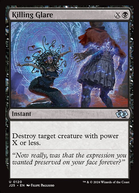 Destroy target creature with power X or less.