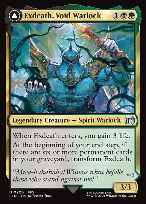 Exdeath, Void Warlock // Neo Exdeath, Dimension's End (Foil)