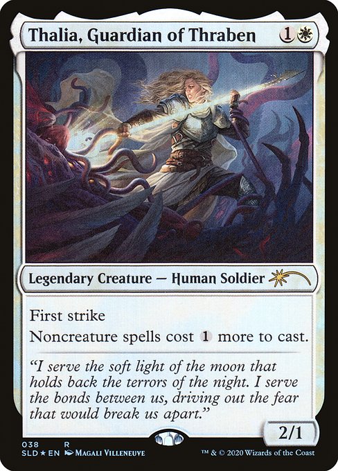 First strike
Noncreature spells cost {1} more to cast.