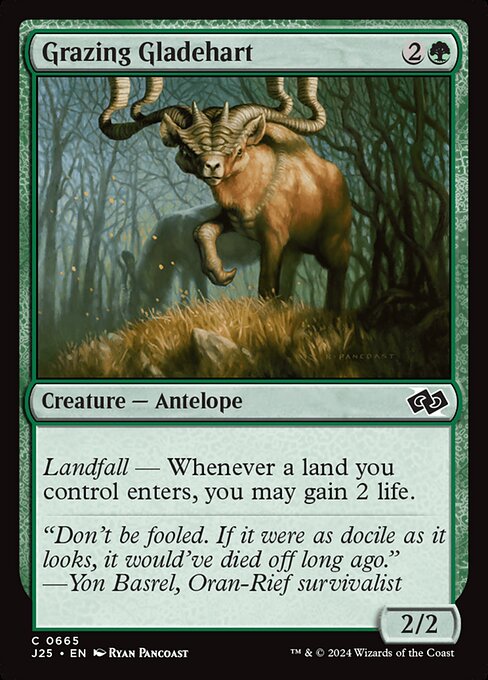 Landfall — Whenever a land you control enters, you may gain 2 life.