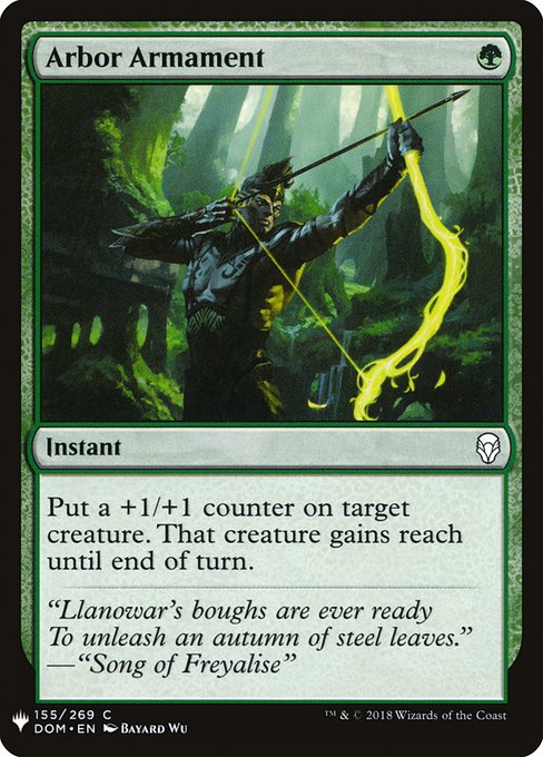 Put a +1/+1 counter on target creature. That creature gains reach until end of turn.