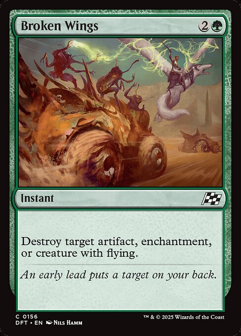 Destroy target artifact, enchantment, or creature with flying.