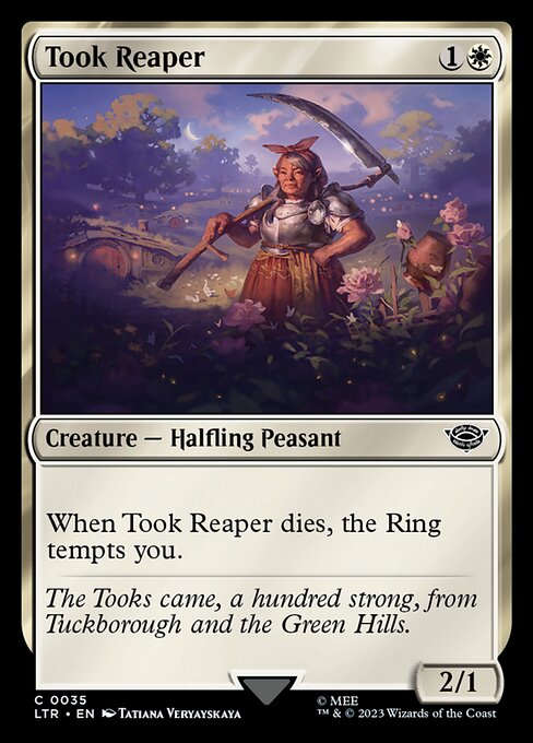 When Took Reaper dies, the Ring tempts you.