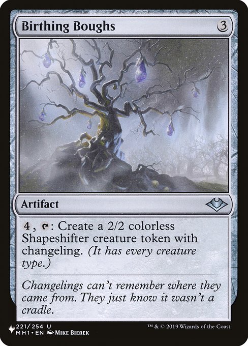 {4}, {T}: Create a 2/2 colorless Shapeshifter creature token with changeling. (It has every creature type.)