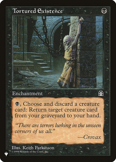 {B}, Discard a creature card: Return target creature card from your graveyard to your hand.