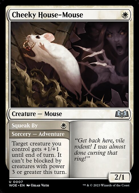    Target creature you control gets +1/+1 until end of turn. It can't be blocked by creatures with power 3 or greater this turn.