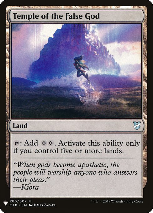 {T}: Add {C}{C}. Activate only if you control five or more lands.