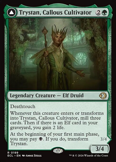 Trystan, Callous Cultivator // Trystan, Penitent Culler (ES) (Foil)