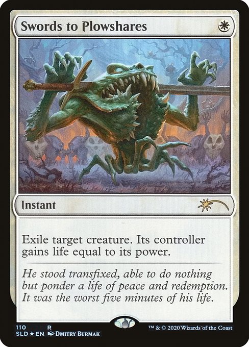 Exile target creature. Its controller gains life equal to its power.