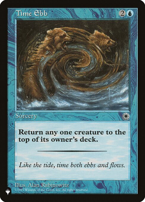 Put target creature on top of its owner's library.