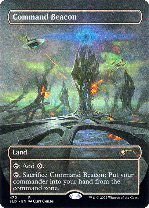 {T}: Add {C}.
{T}, Sacrifice Command Beacon: Put your commander into your hand from the command zone.
