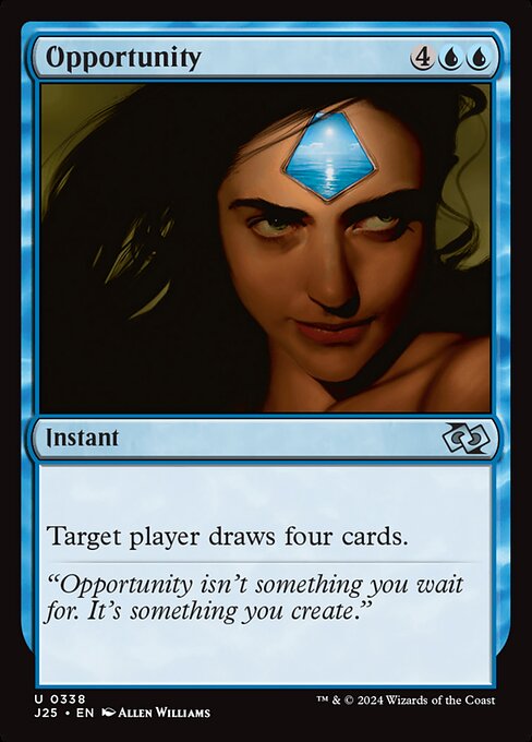 Target player draws four cards.
