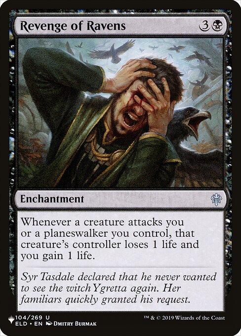 Whenever a creature attacks you or a planeswalker you control, that creature's controller loses 1 life and you gain 1 life.
