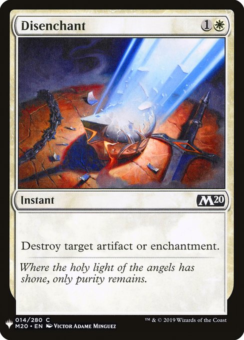 Destroy target artifact or enchantment.