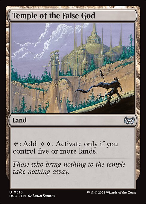 {T}: Add {C}{C}. Activate only if you control five or more lands.