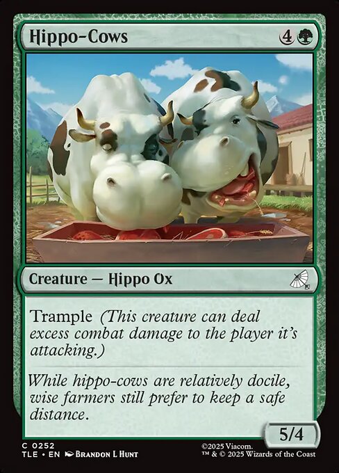 Hippo-Cows (Foil)