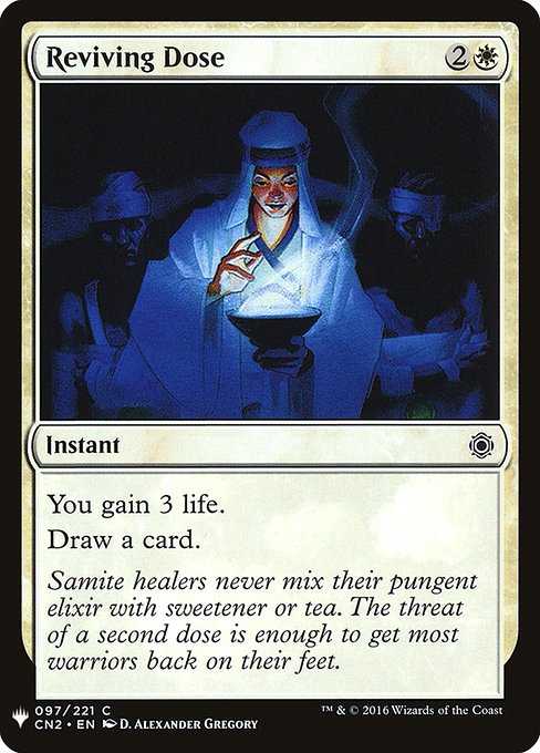 You gain 3 life.
Draw a card.