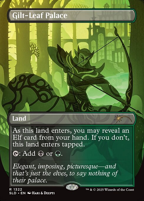 As this land enters, you may reveal an Elf card from your hand. If you don't, this land enters tapped.
{T}: Add {B} or {G}.