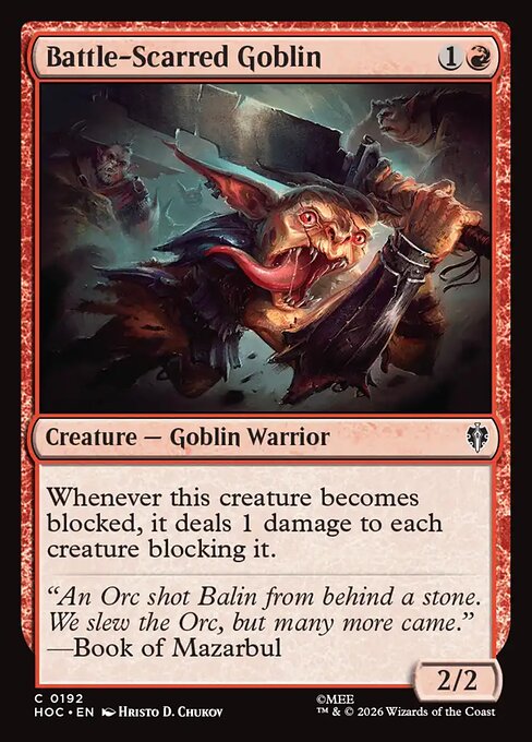 Battle-Scarred Goblin (Foil)