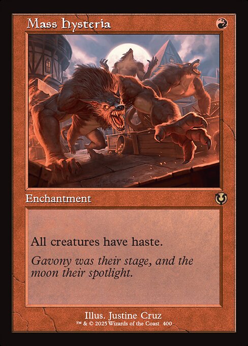All creatures have haste.