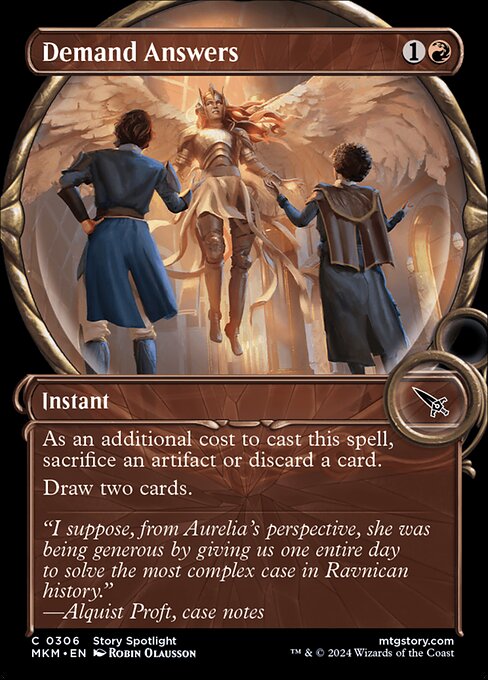 As an additional cost to cast this spell, sacrifice an artifact or discard a card.
Draw two cards.