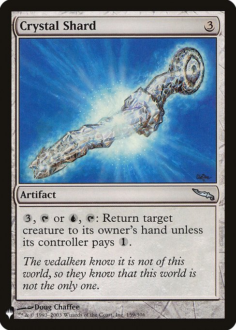 {3}, {T} or {U}, {T}: Return target creature to its owner's hand unless its controller pays {1}.