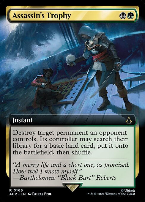 Destroy target permanent an opponent controls. Its controller may search their library for a basic land card, put it onto the battlefield, then shuffle.