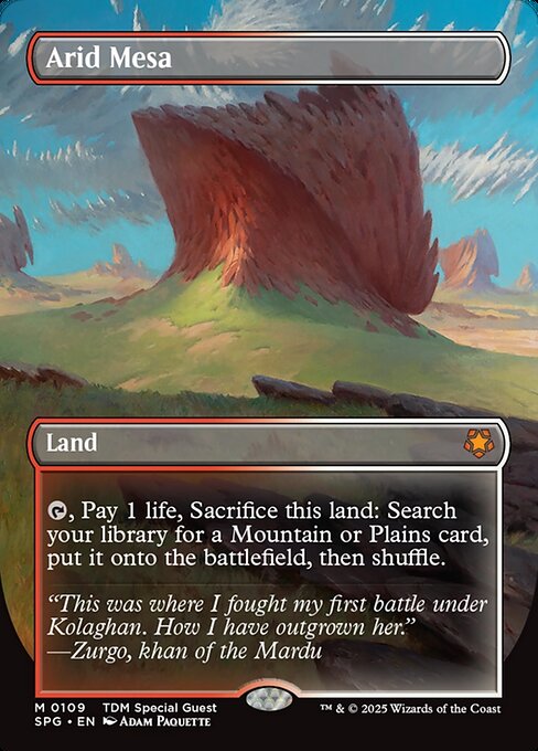 {T}, Pay 1 life, Sacrifice this land: Search your library for a Mountain or Plains card, put it onto the battlefield, then shuffle.
