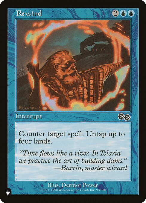 Counter target spell. Untap up to four lands.