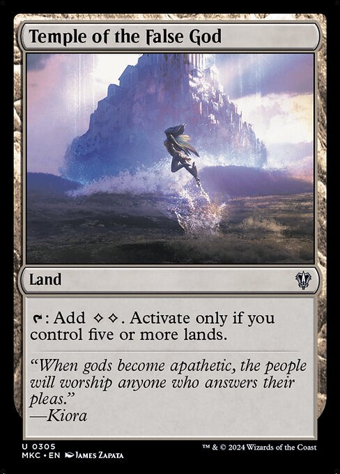 {T}: Add {C}{C}. Activate only if you control five or more lands.