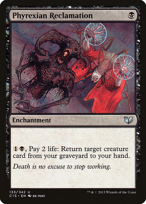 {1}{B}, Pay 2 life: Return target creature card from your graveyard to your hand.