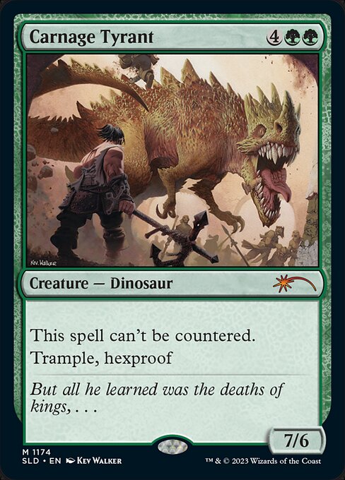 This spell can't be countered.
Trample, hexproof