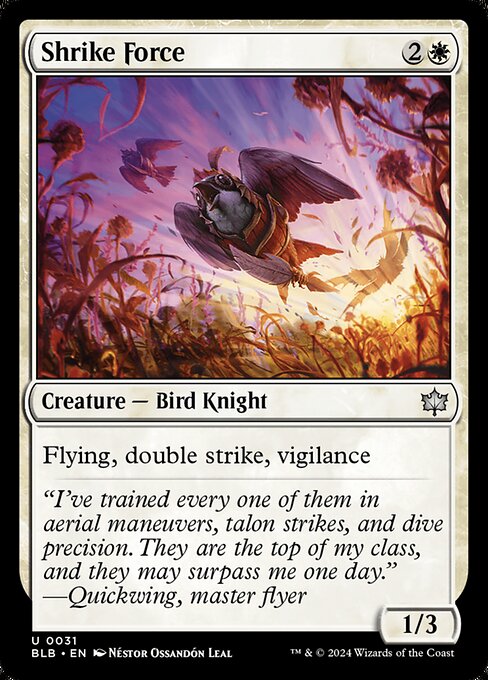 Flying, double strike, vigilance