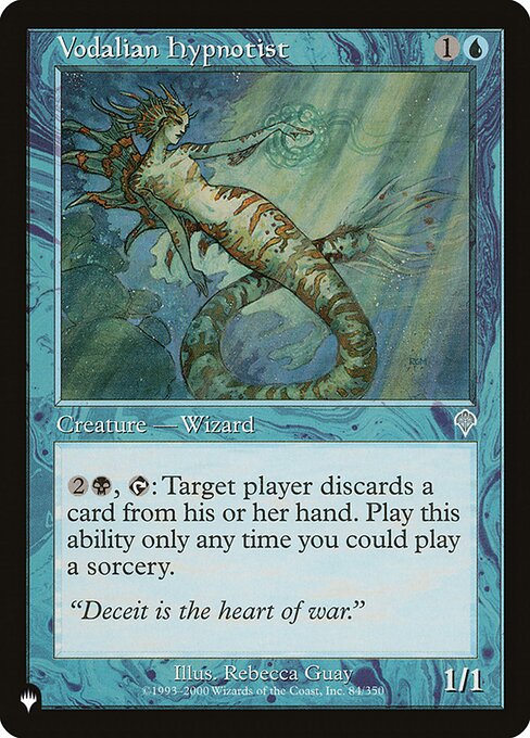 {2}{B}, {T}: Target player discards a card. Activate only as a sorcery.