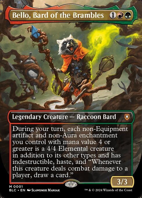 During your turn, each non-Equipment artifact and non-Aura enchantment you control with mana value 4 or greater is a 4/4 Elemental creature in addition to its other types and has indestructible, haste, and "Whenever this creature deals combat damage to a player, draw a card."