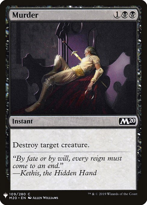 Destroy target creature.