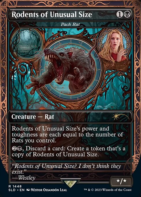 Pack Rat's power and toughness are each equal to the number of Rats you control.
{2}{B}, Discard a card: Create a token that's a copy of Pack Rat.