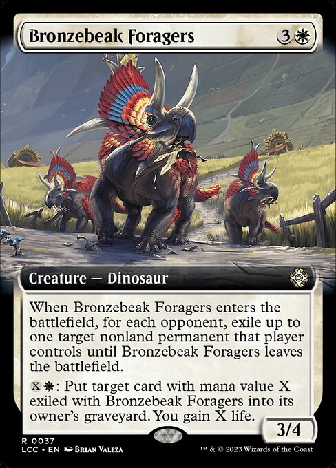 When this creature enters, for each opponent, exile up to one target nonland permanent that player controls until this creature leaves the battlefield.
{X}{W}: Put target card with mana value X exiled with this creature into its owner's graveyard. You gain X life.