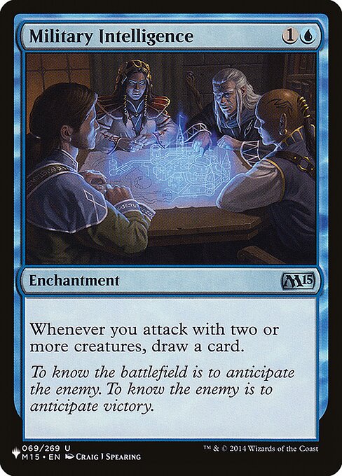 Whenever you attack with two or more creatures, draw a card.