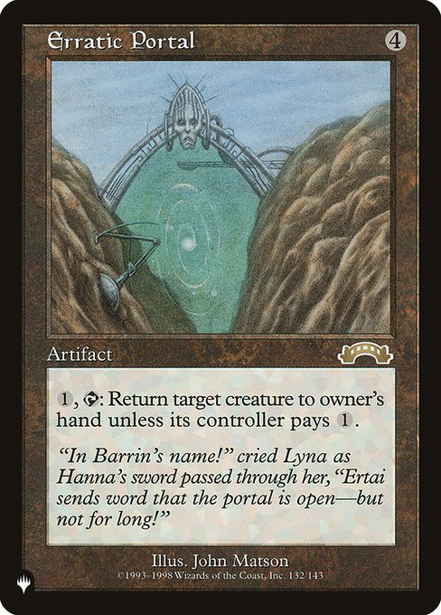 {1}, {T}: Return target creature to its owner's hand unless its controller pays {1}.