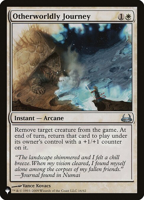 Exile target creature. At the beginning of the next end step, return that card to the battlefield under its owner's control with a +1/+1 counter on it.