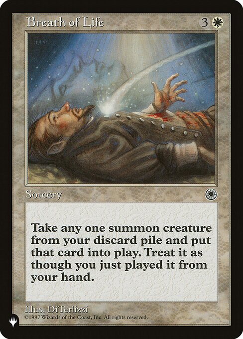 Return target creature card from your graveyard to the battlefield.