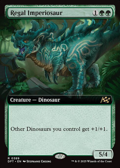 Other Dinosaurs you control get +1/+1.