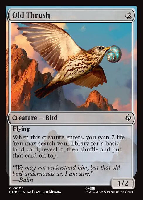 Old Thrush (Foil)