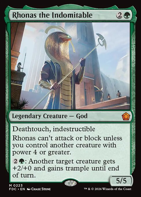 Rhonas the Indomitable (Foil)