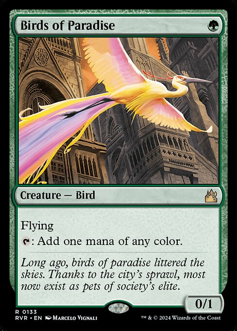 Flying
{T}: Add one mana of any color.