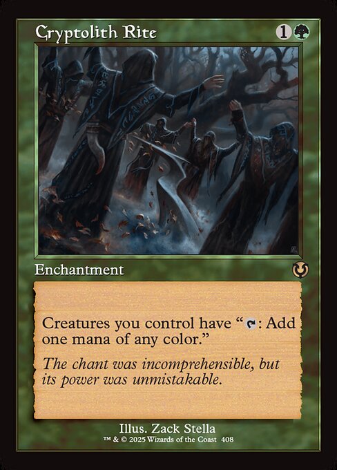 Creatures you control have "{T}: Add one mana of any color."