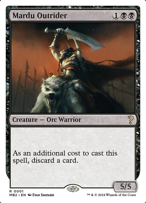 As an additional cost to cast this spell, discard a card.